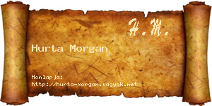 Hurta Morgan névjegykártya